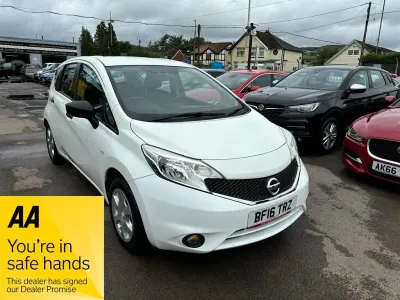 Used Nissan Note Visia 90 HP (66 kW) 2016 White Hatchback