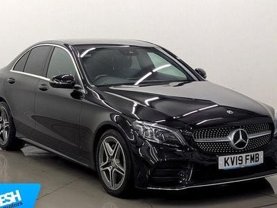 Begagnad Mercedes C200 AMG Line Premium 184 HK (135 kW) 2019 Svart Sedan