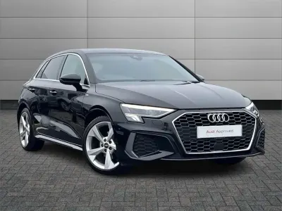 Used Audi A3 S-Line 147 HP (108 kW) 2023 Black Sedan