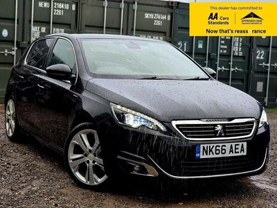Used Peugeot 308 GT-line 130 HP (95 kW) 2016 Black Hatchback