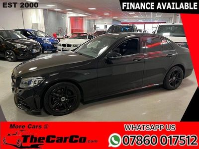 Begagnad Mercedes C220 AMG line 2019 Svart Sedan