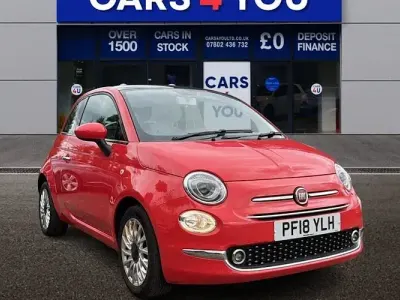 Used Fiat 500 Lounge 69 HP (50 kW) 2018 Pink Hatchback