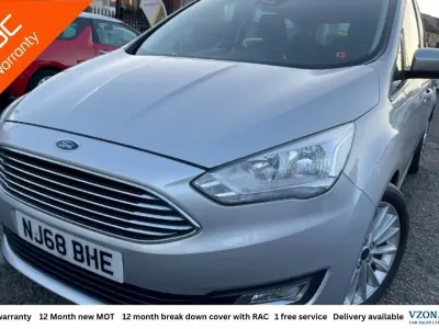 Begagnad Ford C-MAX Titanium 125 HK (91 kW) 2018 Silver Minibuss