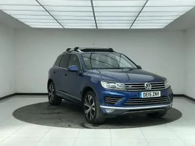 Used VW Touareg R-line 262 HP (192 kW) 2015 Blue SUV