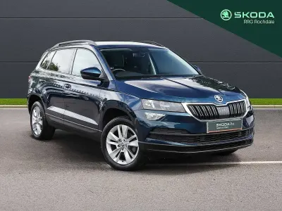 Used Skoda Karoq SE Technology 150 HP (110 kW) 2020 Petrol blue metallic SUV