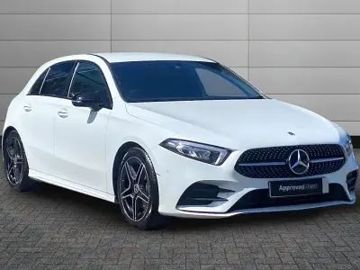 Used Mercedes A200 AMG Line Premium 163 HP (119 kW) 2023 Digital white Hatchback