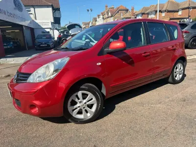Used Nissan Note Acenta 88 HP (64 kW) 2010 Red Hatchback