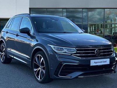 Dolphin grey metallic Used 2021 VW Tiguan R-line SUV | £24,149 (Fair price)