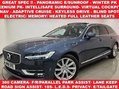 Usado Volvo V90 Inscription 2018 Azul Familiar