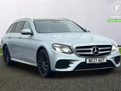 Begagnad Mercedes E220 Active 2017 Silver Kombi