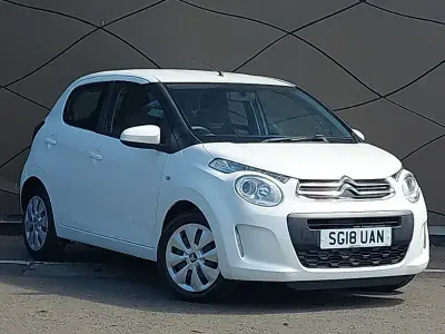Used Citroën C1 Feel 68 HP (50 kW) 2018 White Hatchback