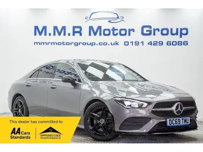 Used Mercedes CLA200 AMG line 163 HP (119 kW) 2019 Grey Coupe