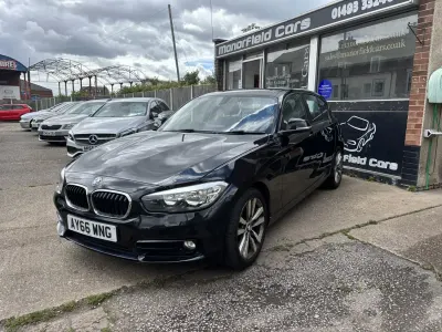 Usado BMW 118 Sport Line 2016 Negro Utilitario
