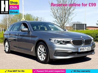 Used BMW 520 184 HP (135 kW) 2017 Blue Estate