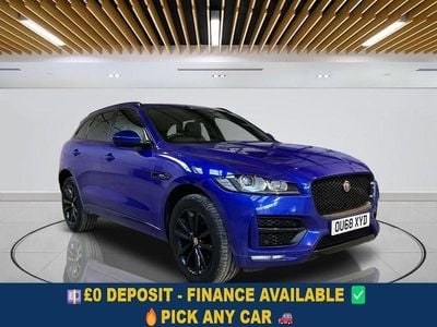 Blue Used 2018 Jaguar F-Pace R-Sport SUV | £14,599 (Fair price)
