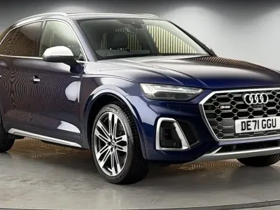 Used Audi SQ5 Comfort 341 HP (250 kW) 2021 Navarra blue metallic/navarra blue metallic SUV