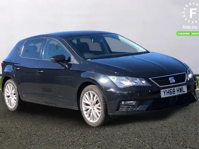 Used Seat Leon SE Dynamic 115 HP (84 kW) 2018 Black Hatchback