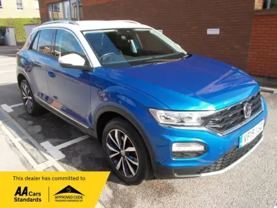 Used VW T-Roc Design 115 HP (84 kW) 2019 Blue SUV