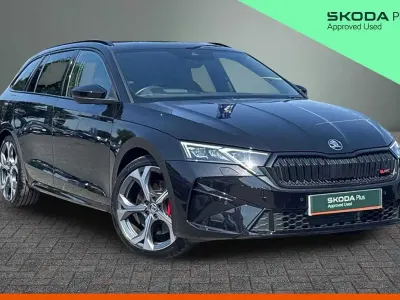 Used Skoda Octavia vRS 265 HP (194 kW) 2025 Black magic pearl effect Estate