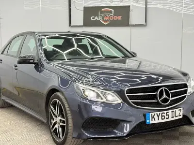 Used Mercedes E220 AMG 177 HP (130 kW) 2015 Blue Sedan