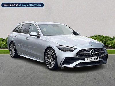 Silver Used 2023 Mercedes C200 AMG Line Premium Estate | £27,199 (Expensive)