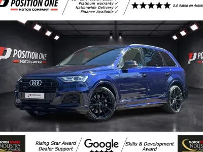 Used Audi Q7 Black Edition 340 HP (250 kW) 2022 Blue SUV