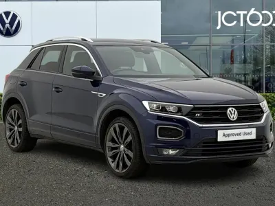 Used VW T-Roc R-line 113 HP (83 kW) 2019 Blue SUV