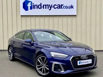 Used Audi A5 Sportback S-Line 190 HP (139 kW) 2020 Blue Hatchback