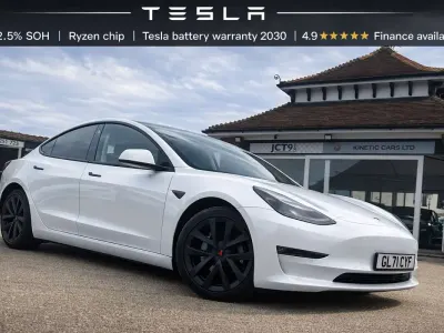 Used Tesla Model 3 Long Range AWD 366 kW (498 HP) 2022 White Sedan