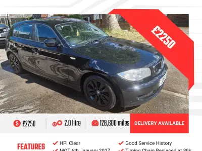 Used BMW 118 2011 Black Hatchback