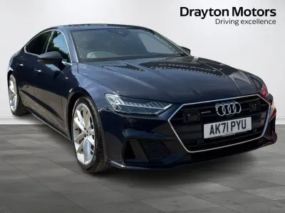 Used Audi A7 Sportback S-Line 2021 Blue Hatchback