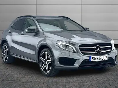 Used Mercedes GLA220 AMG line 170 HP (125 kW) 2015 Mountain grey SUV