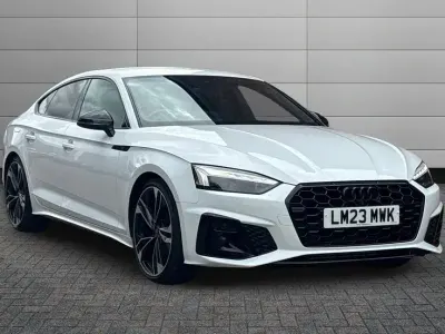 Used Audi A5 Sportback Black Edition 148 HP (108 kW) 2023 Glacier white Hatchback