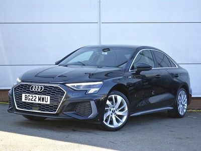 Used Audi A3 S-Line 150 HP (110 kW) 2022 Mythos black Sedan