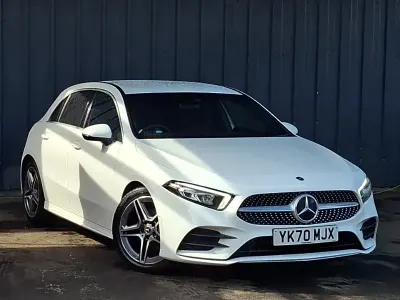 Usado Mercedes A200 AMG line 163 HP (119 kW) 2020 Branco Citadino
