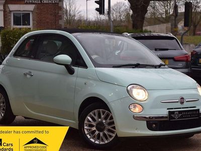 Used Fiat 500C Lounge 86 HP (63 kW) 2015 Green Cabriolet