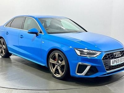 Used Audi A4 S-Line 150 HP (110 kW) 2020 Blue Sedan