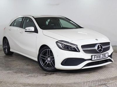 Used Mercedes A180 AMG line 122 HP (89 kW) 2016 White Hatchback