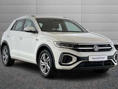 Pure white Used 2025 VW T-Roc R-line SUV | £27,590 (Fair price)