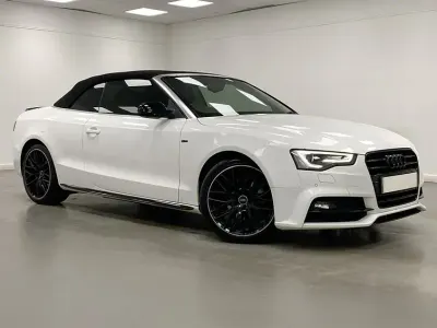 Used Audi A5 Cabriolet S-Line 177 HP (130 kW) 2016 White Cabriolet
