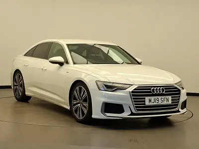 Used Audi A6 S-Line 204 HP (150 kW) 2019 White Sedan