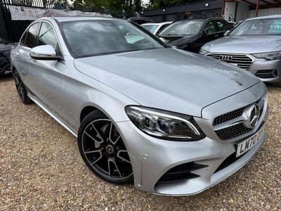 Begagnad Mercedes C220 AMG Line Premium 194 HK (142 kW) 2020 Silver Sedan