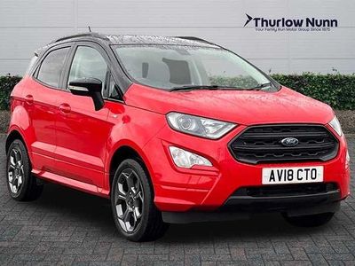Red Used 2018 Ford Ecosport ST-Line SUV | £8,399 (Fair price)