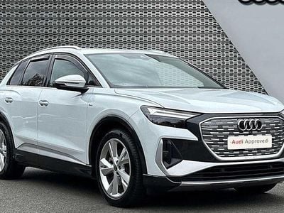 White Used 2023 Audi Q4 e-tron S-Line SUV | £26,900 (Good price)