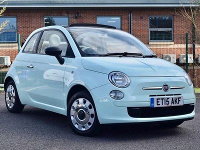 Used Fiat 500C Pop 69 HP (50 kW) 2015 Green Cabriolet
