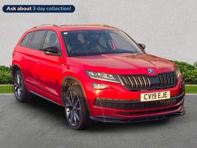 Used Skoda Kodiaq SportLine 190 HP (139 kW) 2019 Red SUV