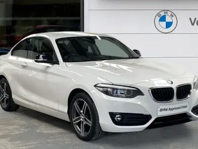 Begagnad BMW 218 Sport Line 150 HK (110 kW) 2018 Vit Sportkupé