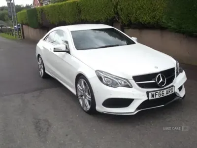 Used Mercedes E220 AMG line 2016 White Coupe