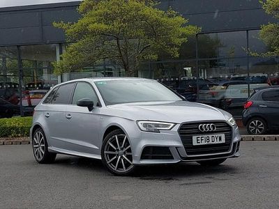 Used Audi A3 Black Edition 115 HP (84 kW) 2018 Silver Sedan