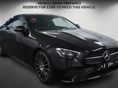 Used Mercedes E300 AMG line 258 HP (189 kW) 2022 Black Coupe